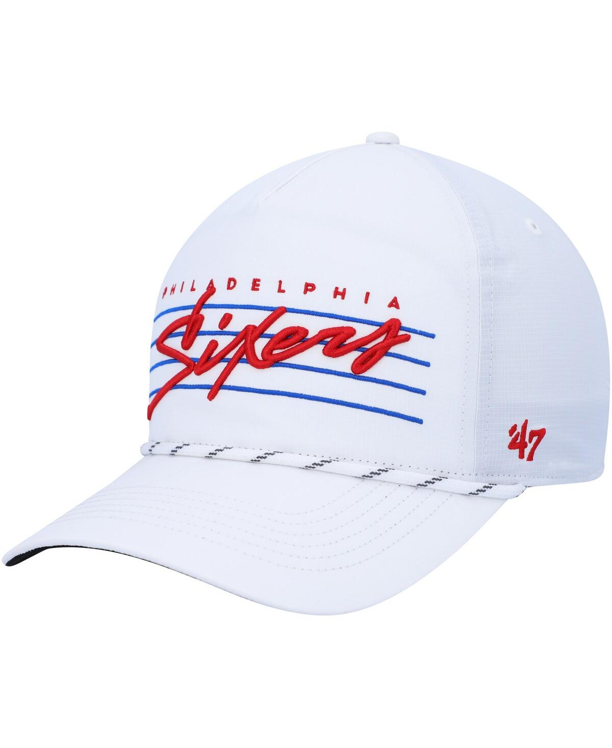 47 Brand Men's ' White Washington Nationals Downburst Hitch Snapback Hat