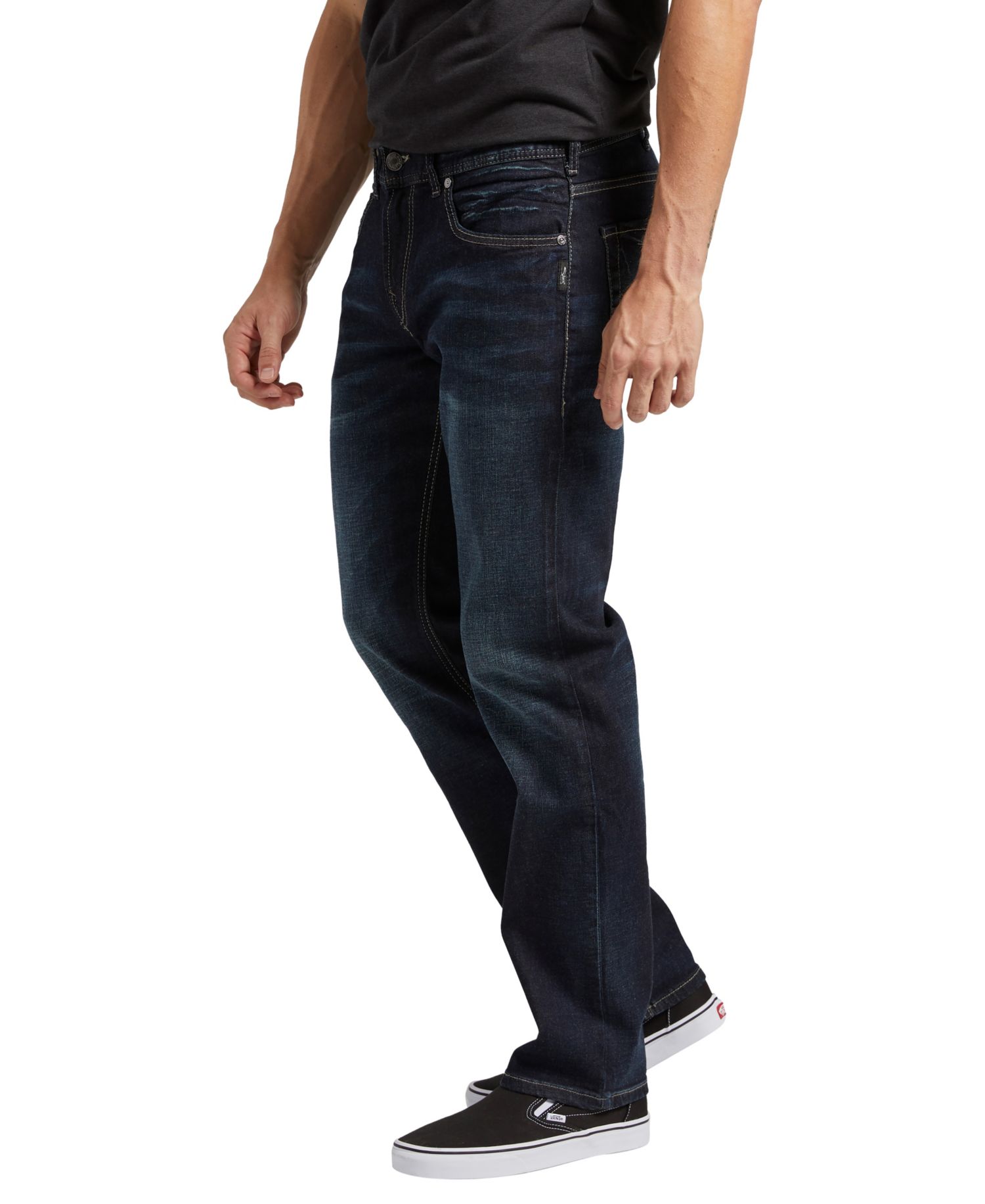 Мужские джинсы-стрейч зауженного кроя Allan Classic Fit