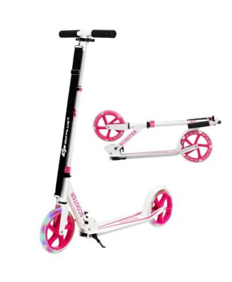 Folding Sports Kick Scooter w/LED Wheels for Kids Teens