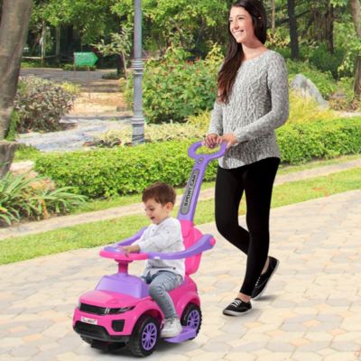 3 in 1 Ride on Push Car Toddler Stroller Sliding Car w/Music