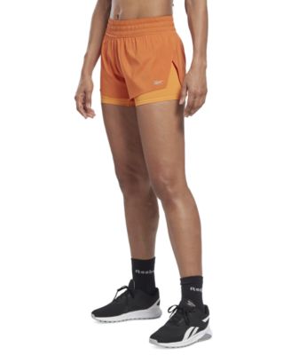 Reebok Women s Work Out Ready 2 in 1 Running Shorts Macy s