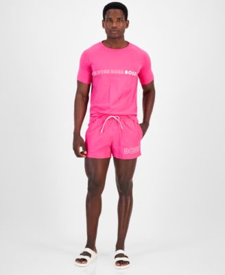 pink hugo boss swim shorts