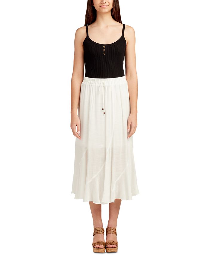 BCX Juniors' Spliced PullOn Drawstring Midi Skirt Macy's