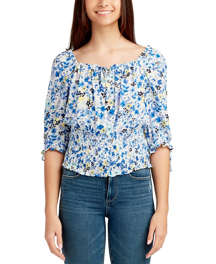 Macys womens peasant tops store