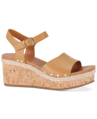 Style & Co - Laceyy Ankle-Strap Espadrille Platform Wedge Sandals