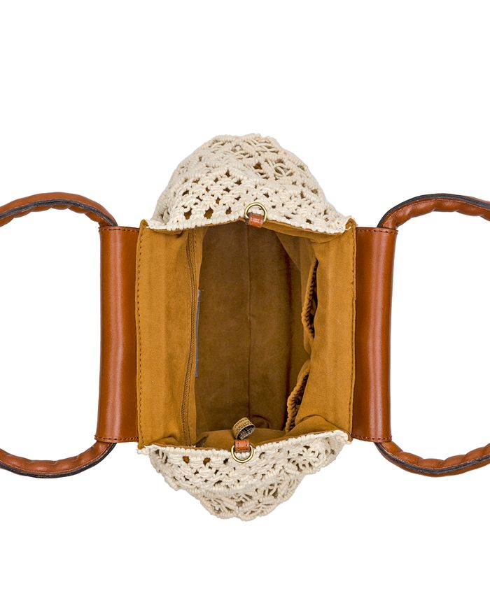 Patricia Nash Geraldine Crochet Hobo Bag - Natural