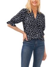 Macy's women's 2025 black blouses