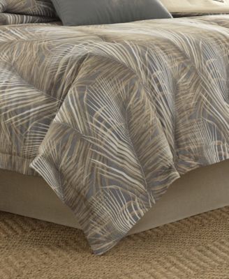 Raffia Palms Reversible Comforter Set, King