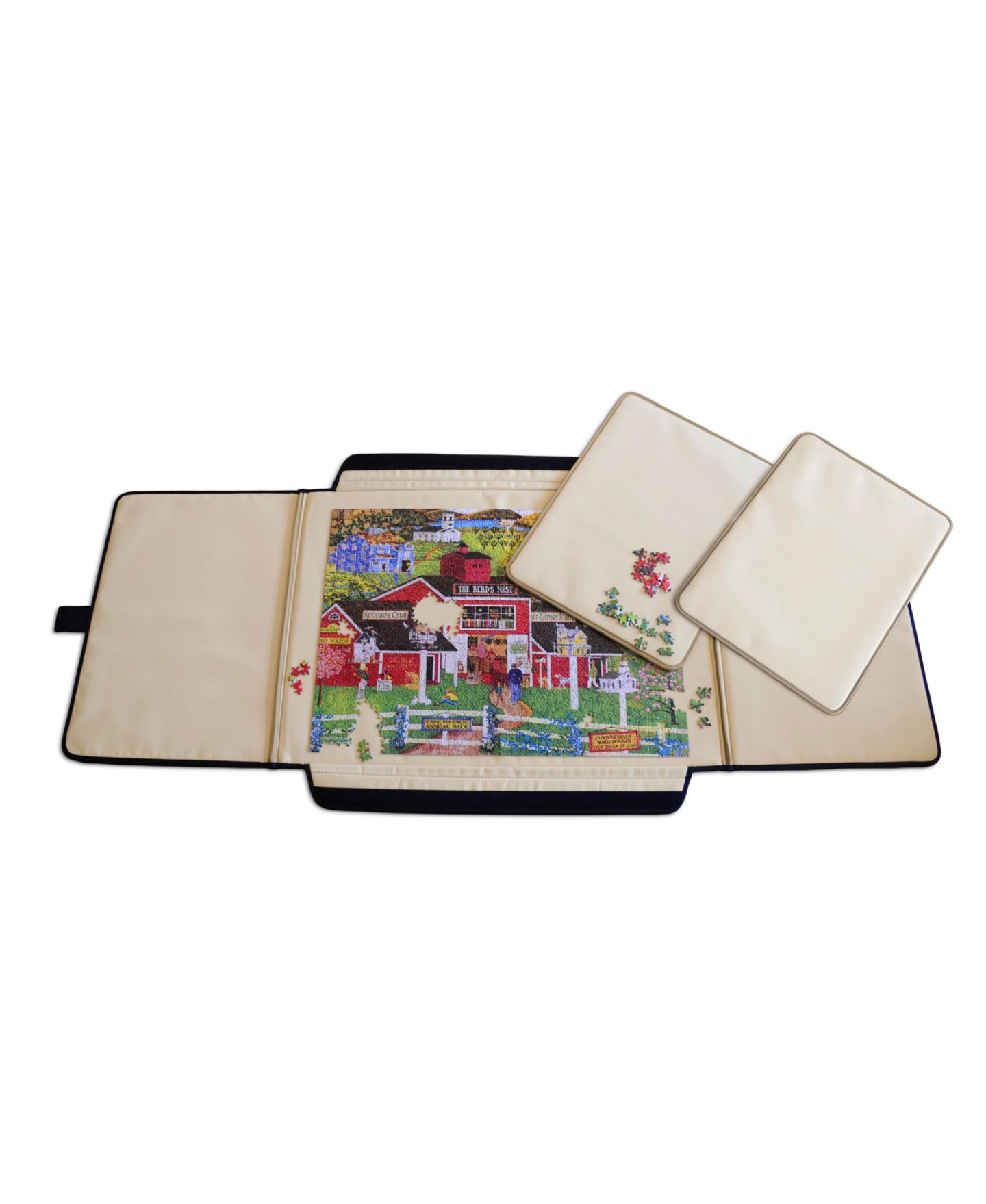 Детские игрушки Masterpieces Folding Felt Puzzle Table and Sorting Mats, 3-Piece Set, Ages 14+, цвет: Разноцветный — фото 2
