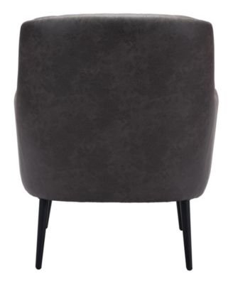 35" Steel, Polyester Tasmania Boho Chic Accent Chair