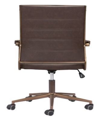 41" Steel, Polyurethane Auction Swivel Base Office Chair