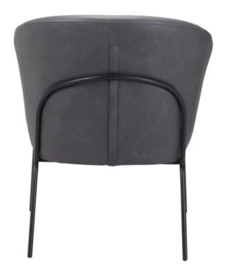 30" Steel, Polyester Quinten Boho Chic Accent Chair
