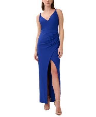 Aidan Mattox Royal Blue popular Cowl Neck Dress