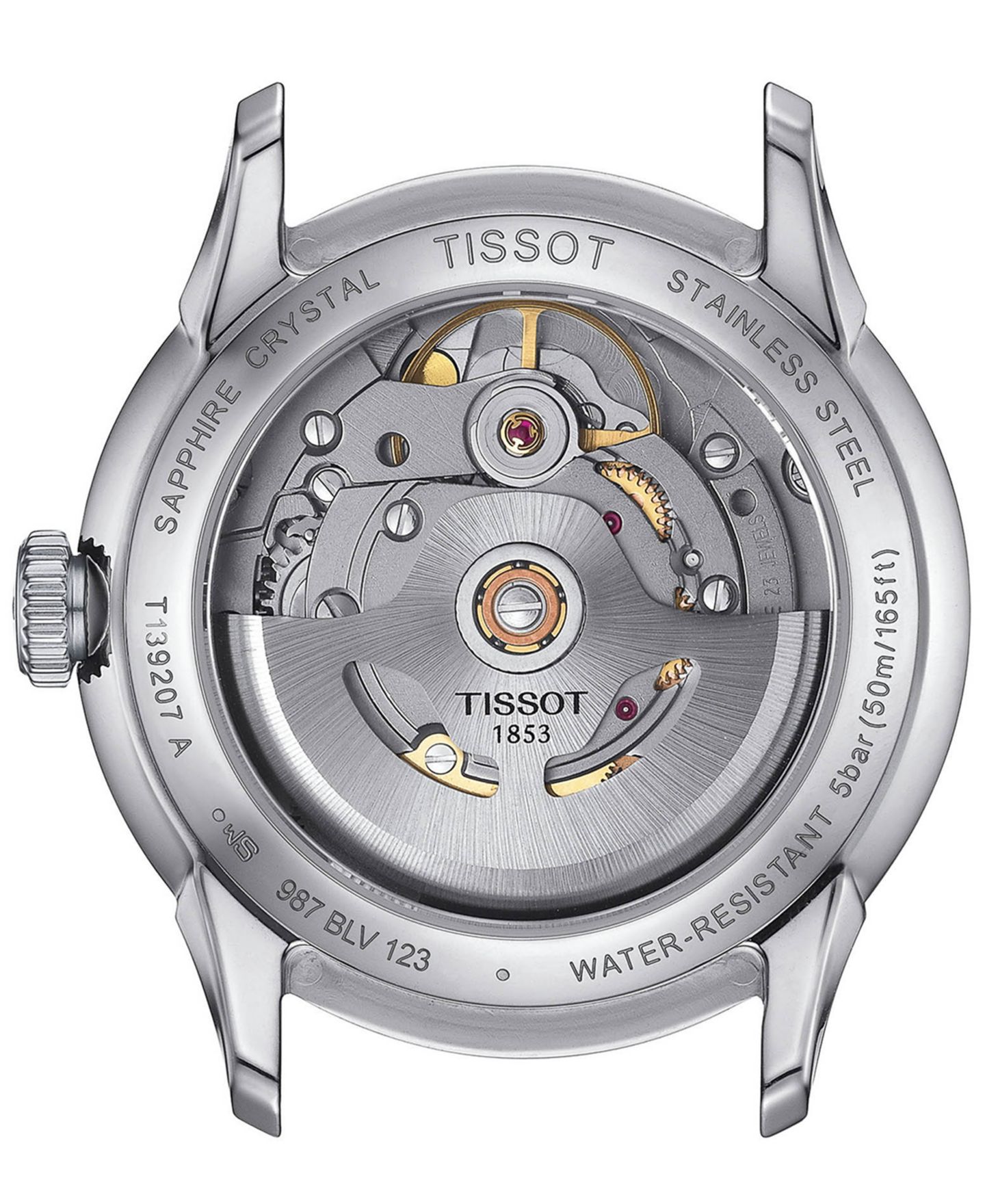 Женские часы Tissot Swiss Automatic Chemin des Tourelles Powermatic 80 Stainless Steel Bracelet Watch 34mm — фото 3