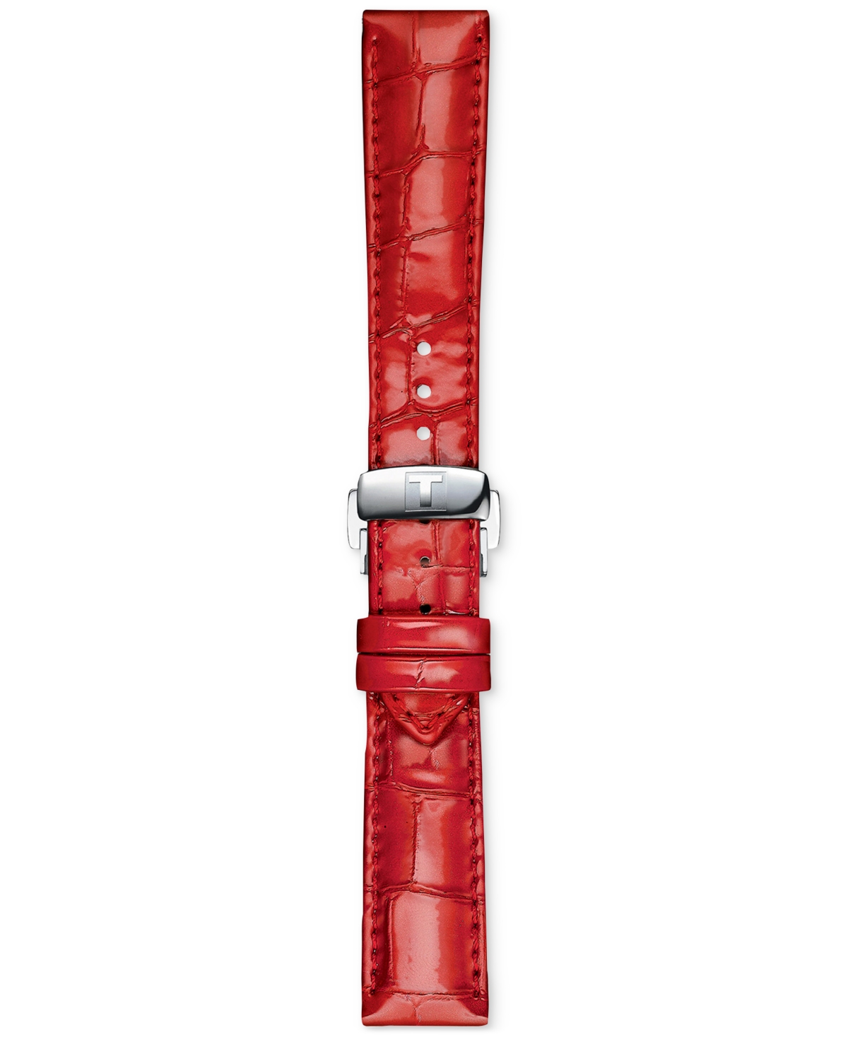 Shop Tissot Women's Swiss Automatic Chemin Des Tourelles Powermatic 80 Red Leather Strap Watch 34mm In No Color