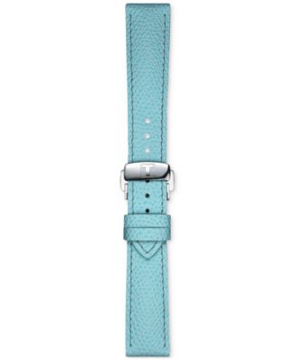 Women's Swiss Automatic Chemin des Tourelles Powermatic 80 Blue Leather Strap Watch 34mm