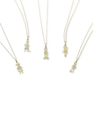 Wrapped™ Diamond Kids & Kids' Activities Pendant Necklace Collection in ...
