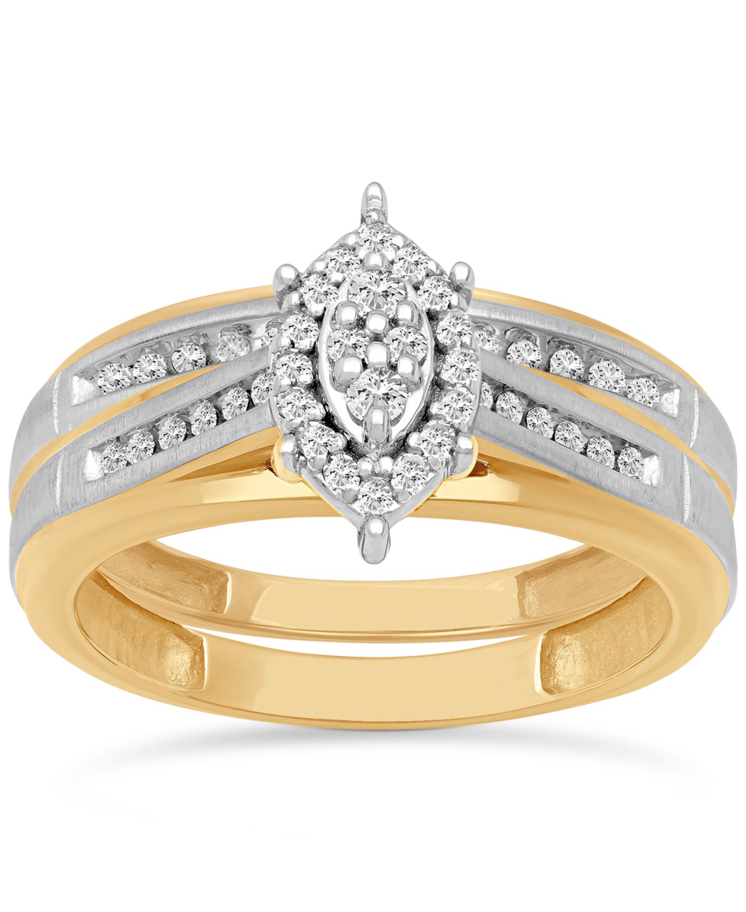 Diamond Bridal Set (1/4 ct. t.w.)in 14k Two-Tone Gold
