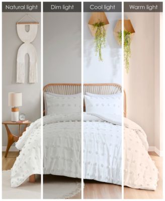 Lucy Clip Jacquard 3-Piece Comforter Set, Twin/Twin XL