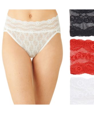 b.tempt'd - Women's 3-Pk. Lace Kiss High-Leg Underwear