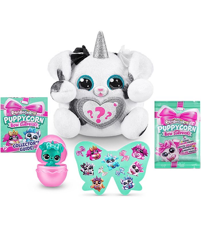 Rainbocorns Puppycorn Bow Surprise – Poedel Bowie, 5 Lagen Verrassingen, Pluche, Stickers, Slijm, Vanaf 3 Jaar
