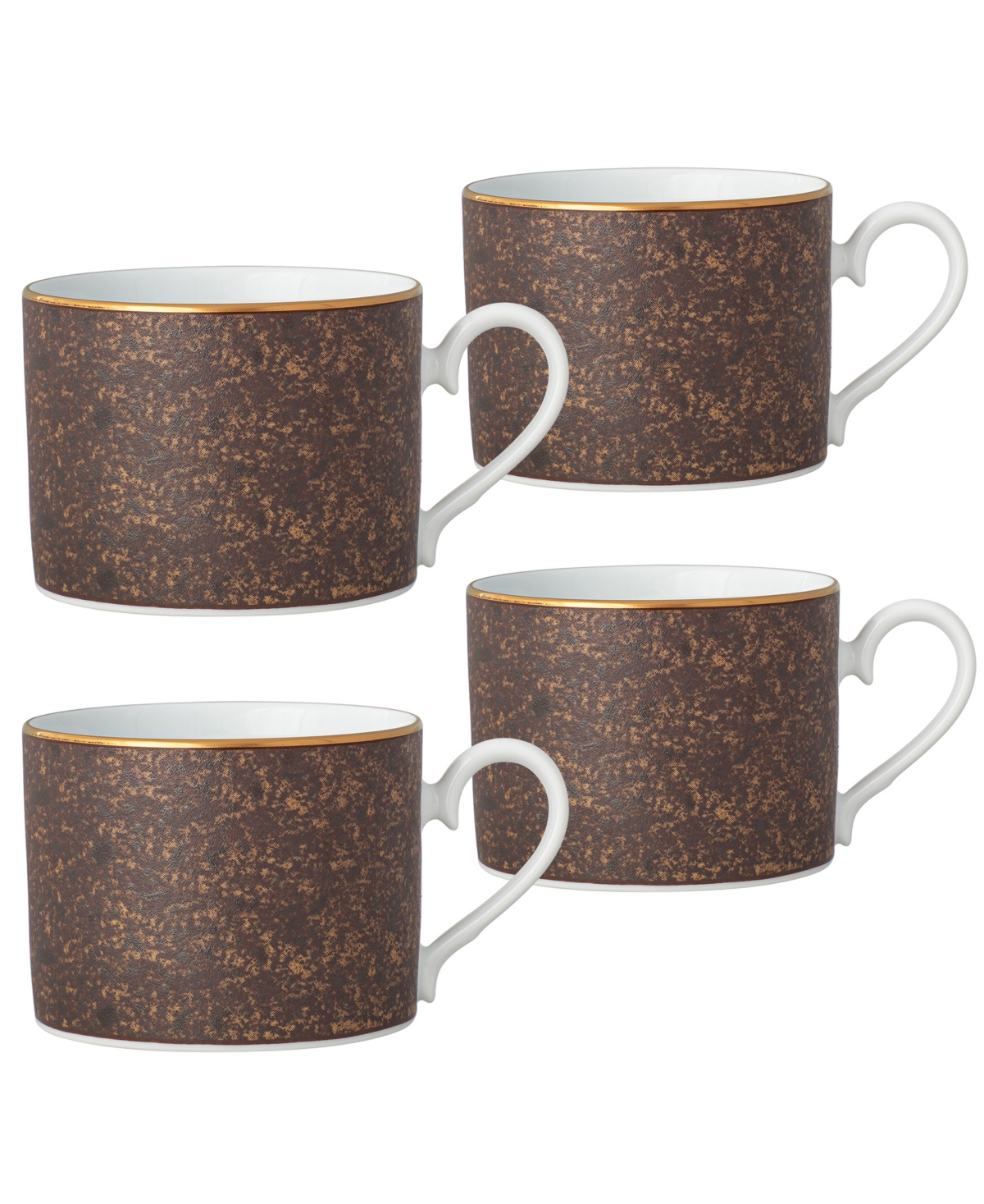 Noritake Tozan 4 Piece Cup Set, Service For 4 In Brown