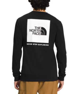 The North Face Men s Box NSE Standard Fit Logo Graphic Long Sleeve T Shirt Macy s