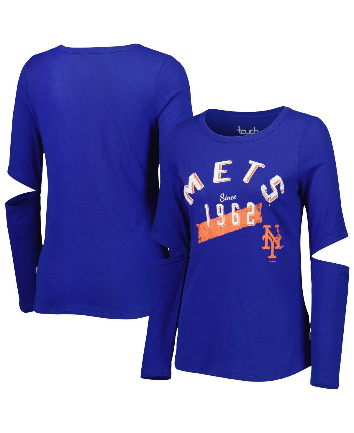 Women's Touch Royal New York Mets Formation Long Sleeve T-shirt - Royal