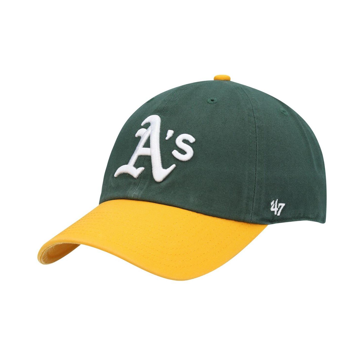 Men's Green, Gold Oakland Athletics Clean Up Adjustable Hat