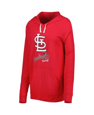 Women's Red St. Louis Cardinals Pre-Game Raglan Pullover Hoodie
