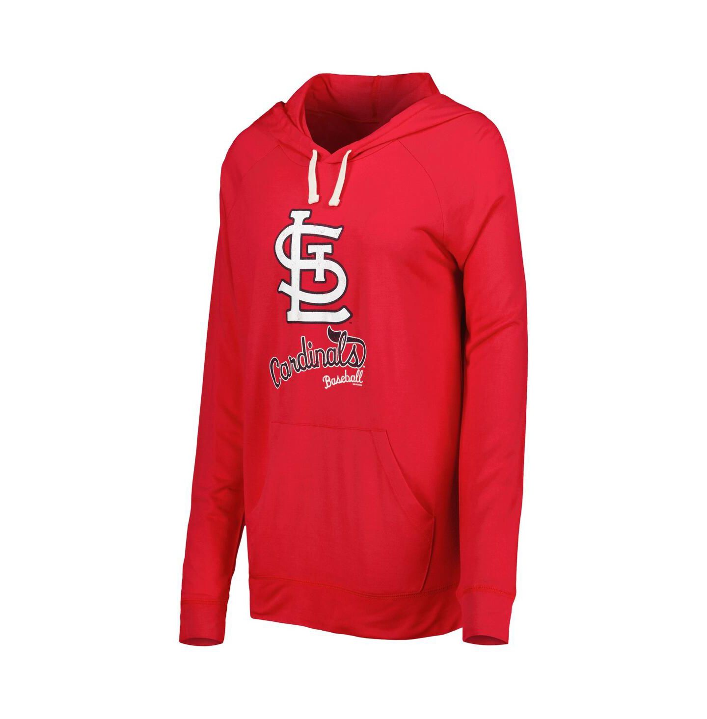 Женское худи Touch Red St. Louis Cardinals Pre-Game Raglan Pullover — фото 3