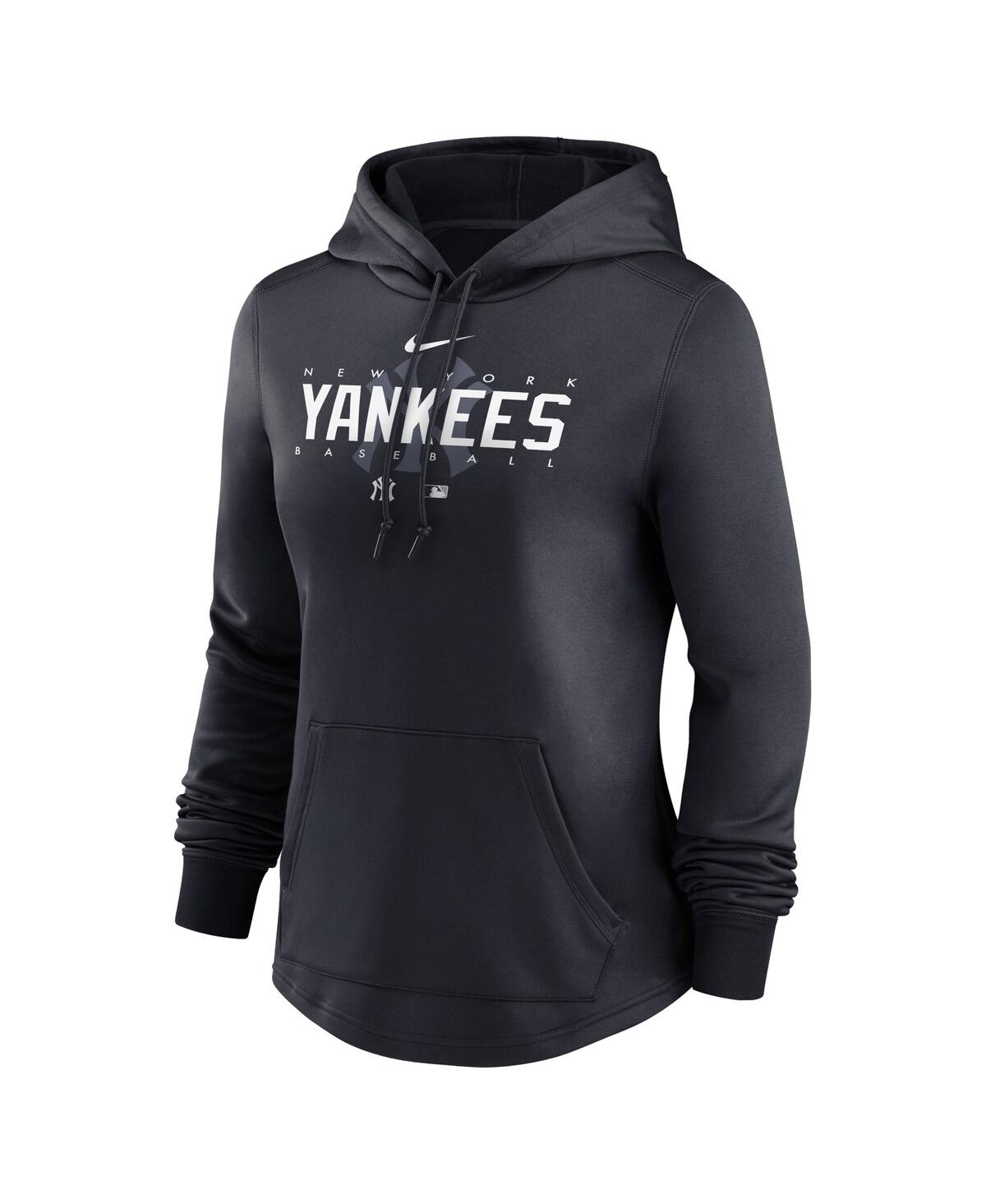Nike Women's  Navy New York Yankees Authentic Collection Pregame Performance Pullover Hoodie In Navy