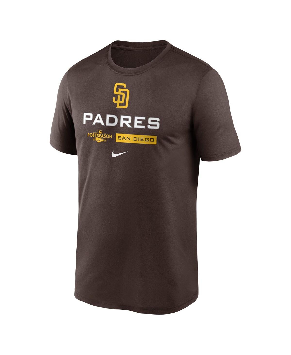 Shop Nike Men's  Brown San Diego Padres 2022 Postseason Authentic Collection Dugout T-shirt