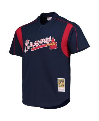 Men's Greg Maddux Navy Atlanta Braves Cooperstown Collection Batting Practice Jersey