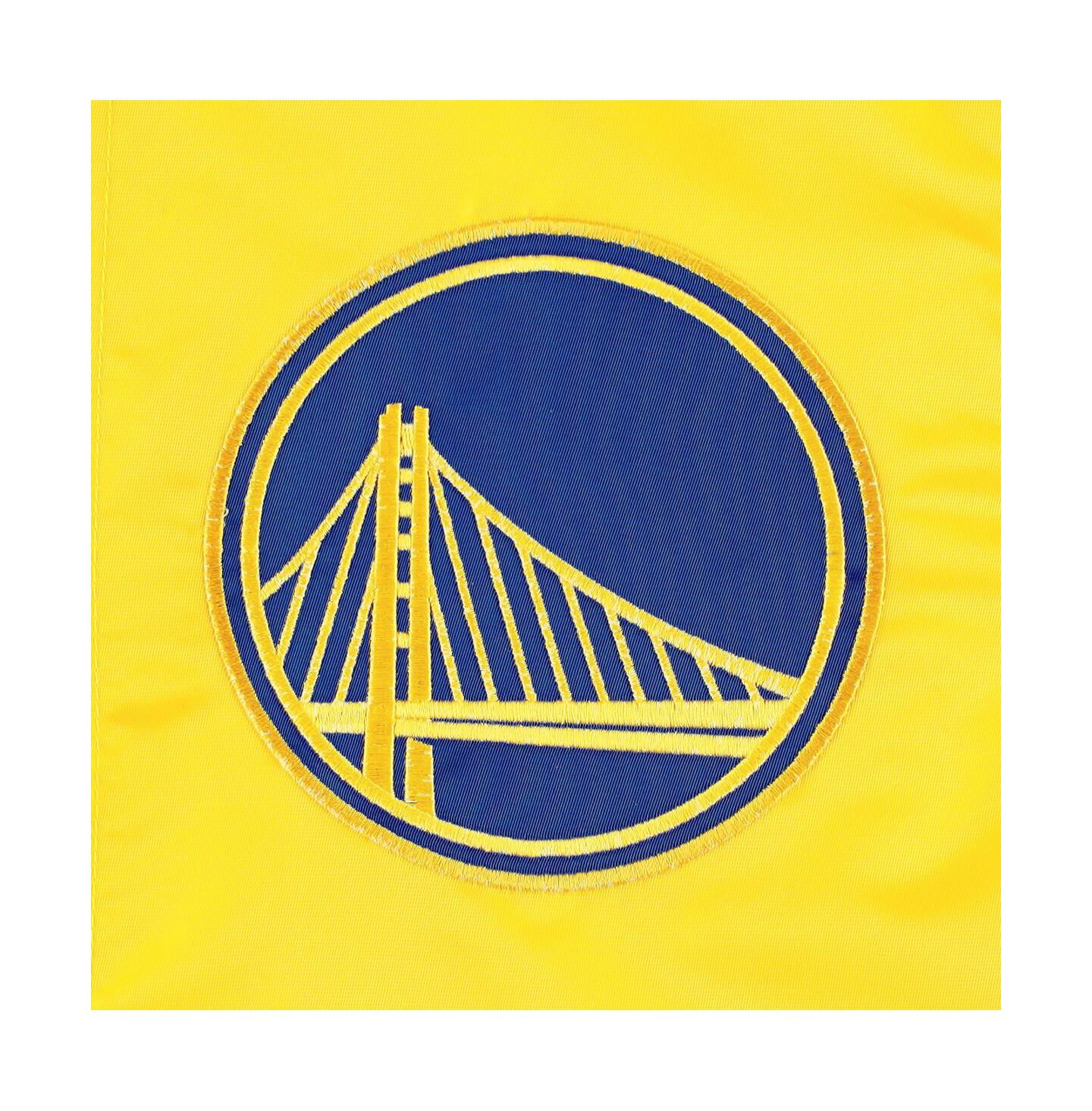Мужская куртка Starter Gold Golden State Warriors Slider Satin Full-Snap Varsity — фото 5