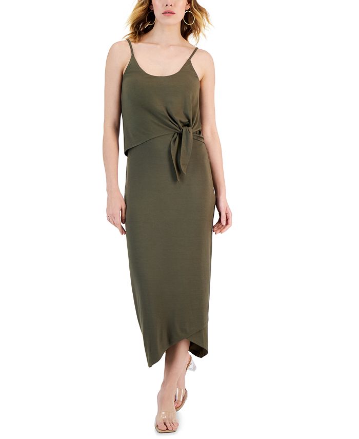I.N.C. International Concepts Women s Tie Waist Midi Dress