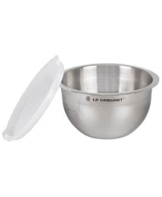 Set of 3 Stainless Steel Mixing Bowls with Lids