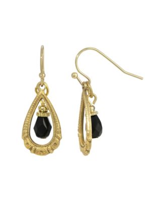 Glass Clear Teardrop Earring