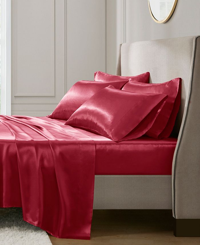 Madison Park Essentials Satin 6Pc. Sheet Set, Full & Reviews Home