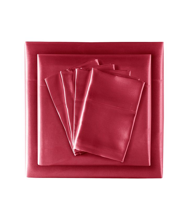 Madison Park Essentials Satin 6Pc. Sheet Set, Full & Reviews Home