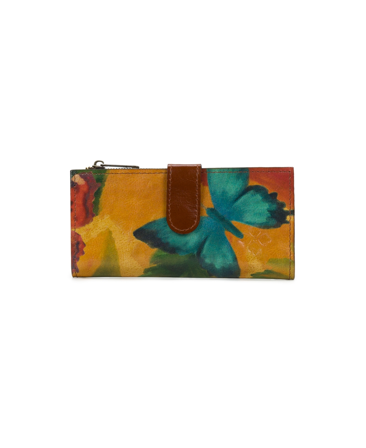 Patricia Nash Nazari Leather Wallet In Watercolor Butterfly Print -