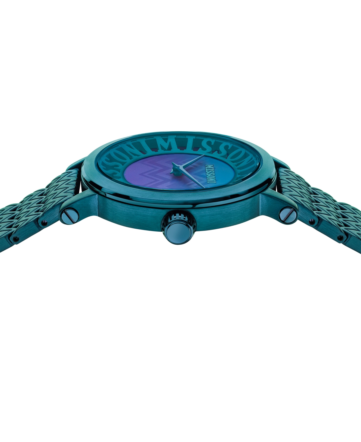 Shop Missoni Women's Swiss Melrose Green Ion Plated Bracelet Watch 36mm In Ip Green