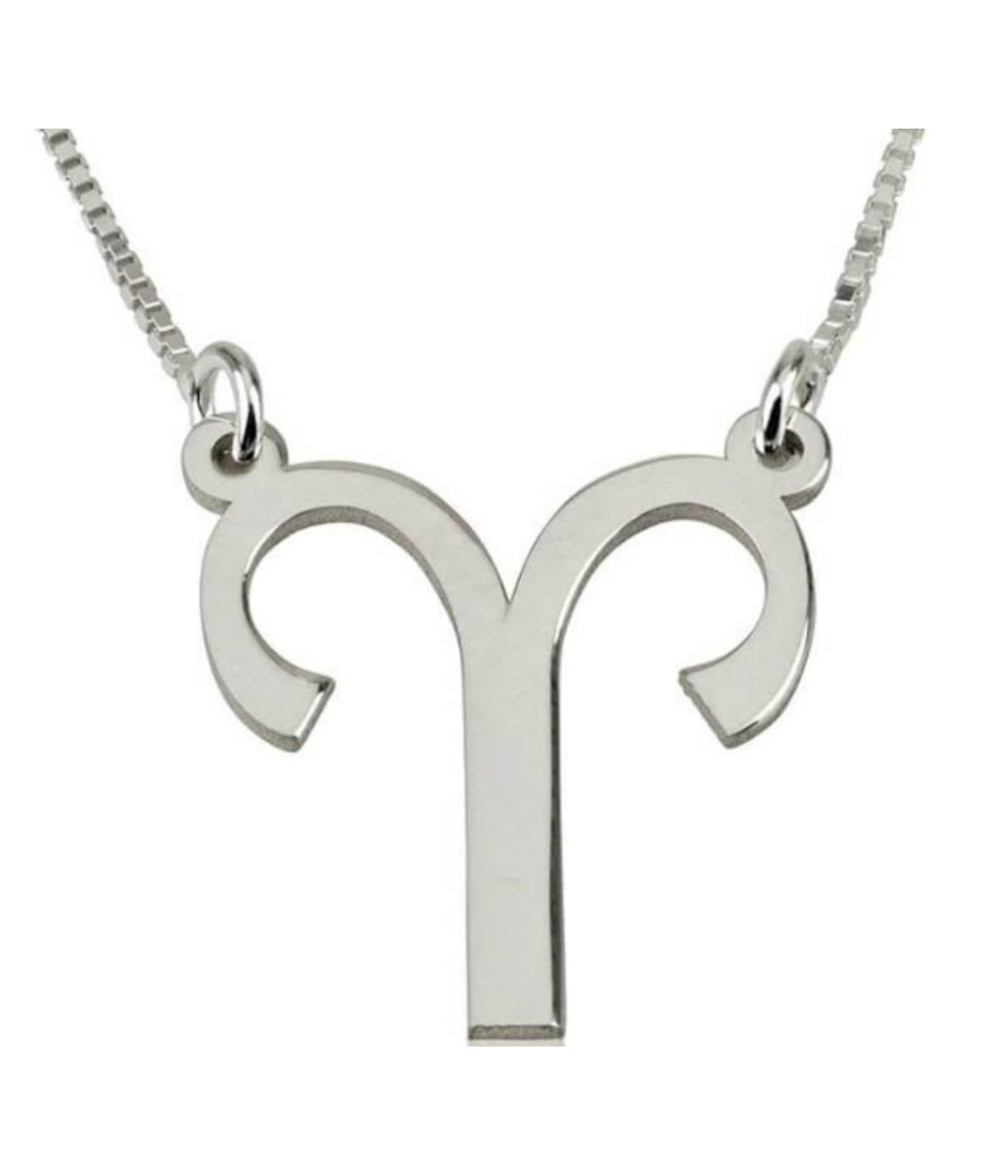 Aries Zodiac Necklace - Silver