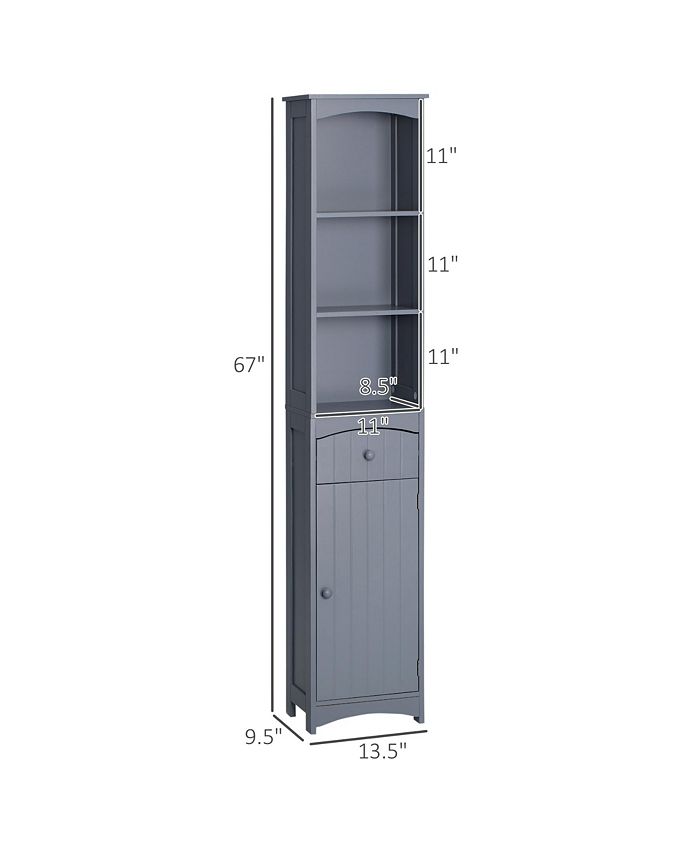 Bathroom Storage Free Standing Bath Storage Unit, Tall
