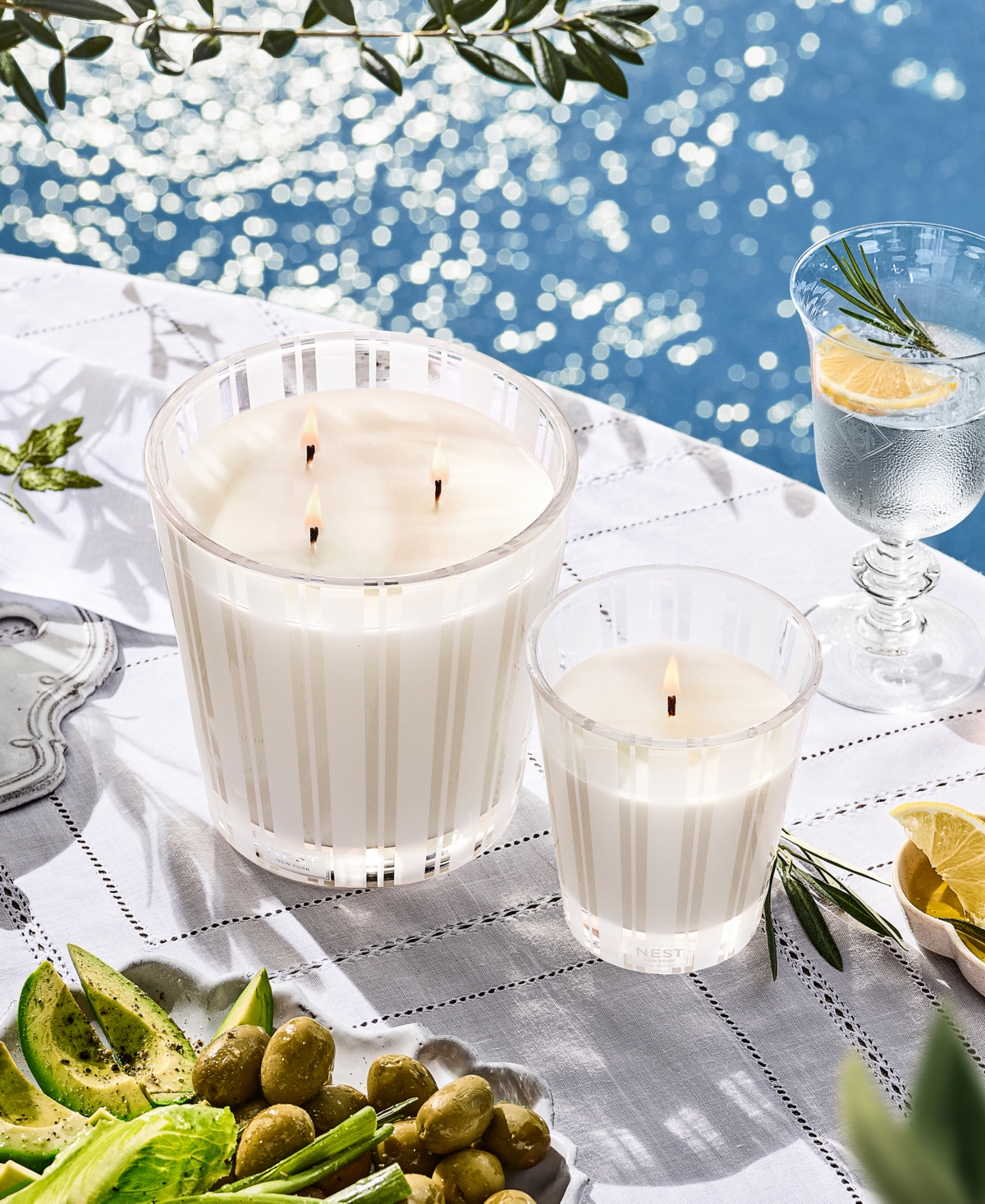 Nest New York Santorini Olive & Citron 3-Wick Candle, 21.1 oz
