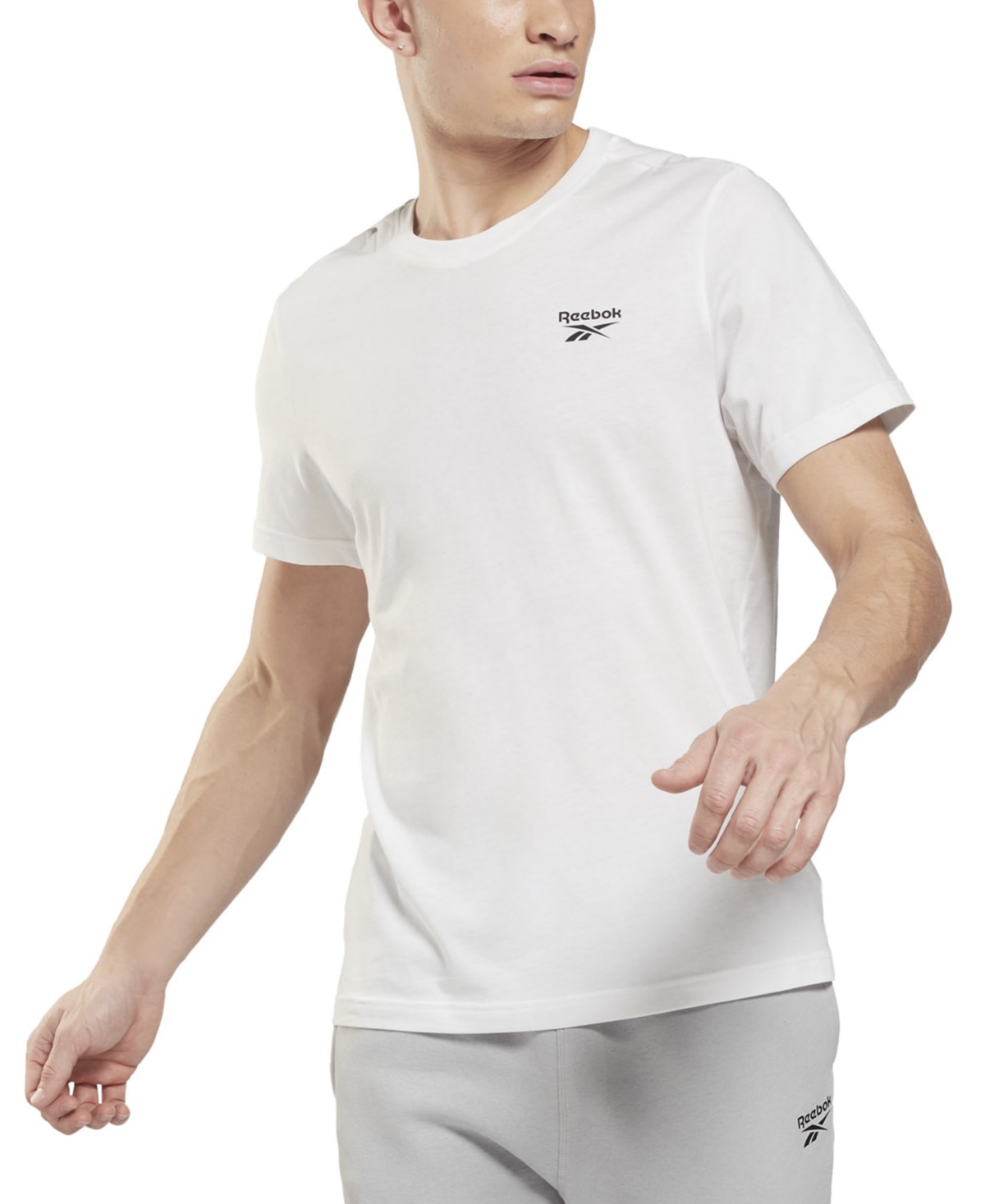 Reebok Men's Identity Classic Logo Graphic T-shirt In White