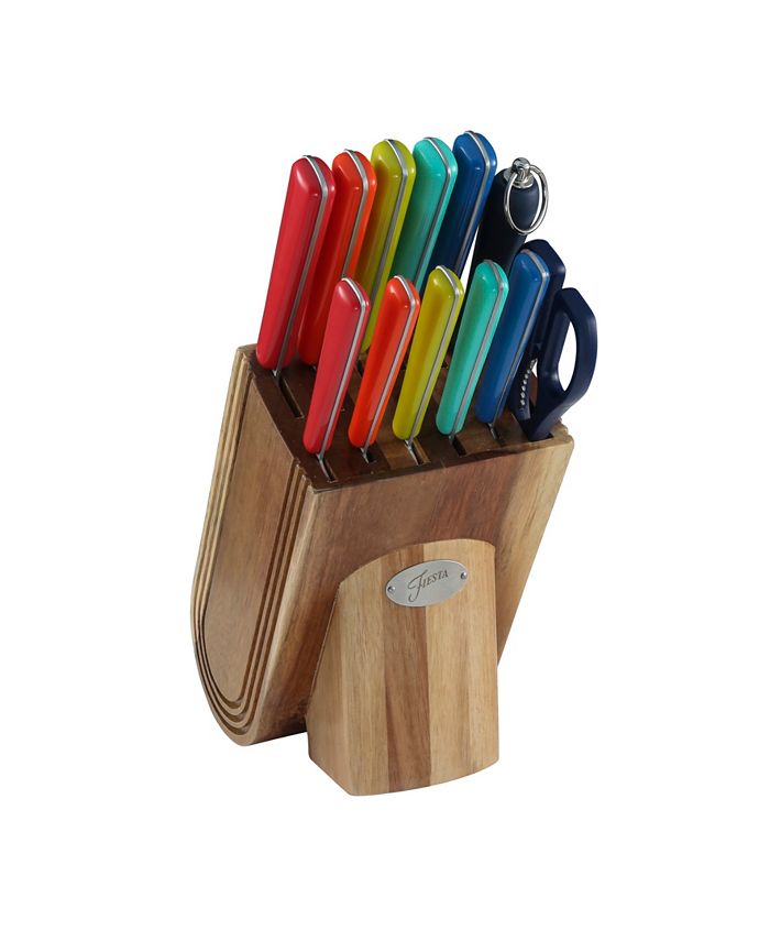 Fiesta Merengue 13 Piece Knife Block Set Macy's