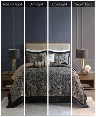 Adeline Paisley Reversible Jacquard 5-Pc. Bedspread Set, Queen