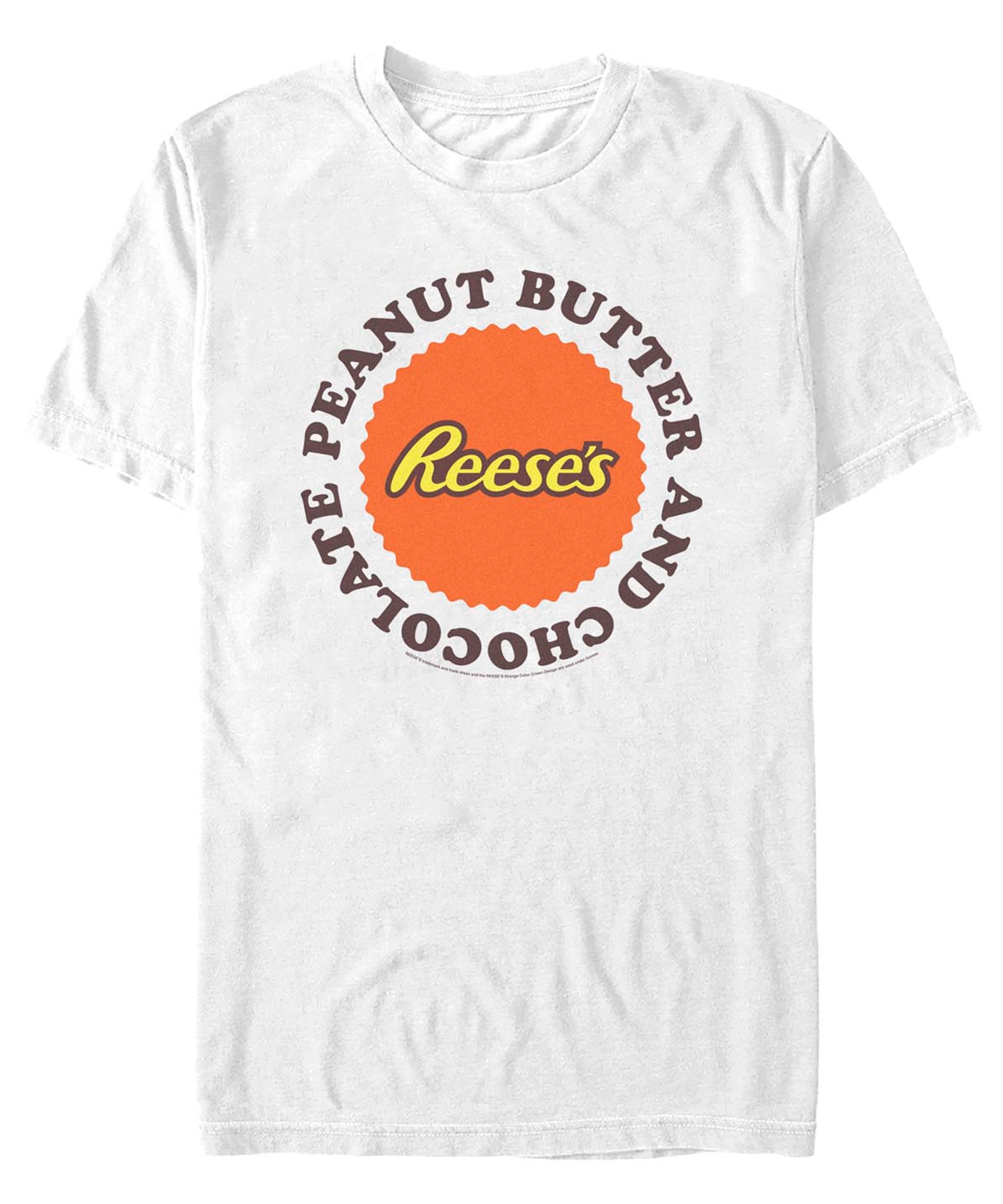 Fifth Sun Men's Reeses Cup Circle Short Sleeve T-shirt In White