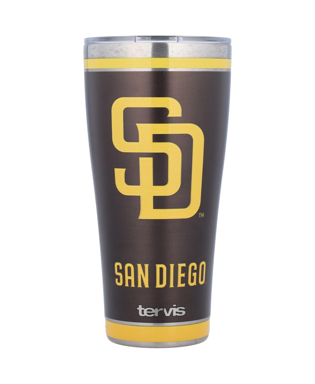 Tervis Tumbler San Diego Padres 30 oz Homerun Stainless Steel Tumbler With Slider Lid In Black,yellow